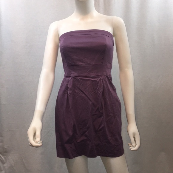 UEC Guess strapless purple dress with pockets sz 3 - Picture 1 of 8